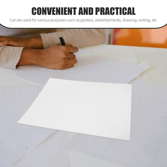 Milisten 30 Sheets Material Flyer Advertisements 28.50X21.00X0.05CM White