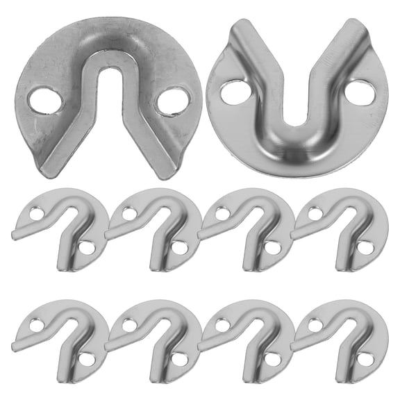 Milisten 30Pcs Interlocking Furniture Brackets Plated Silver Picture Frame Wall Mounting Hardware for Home Use