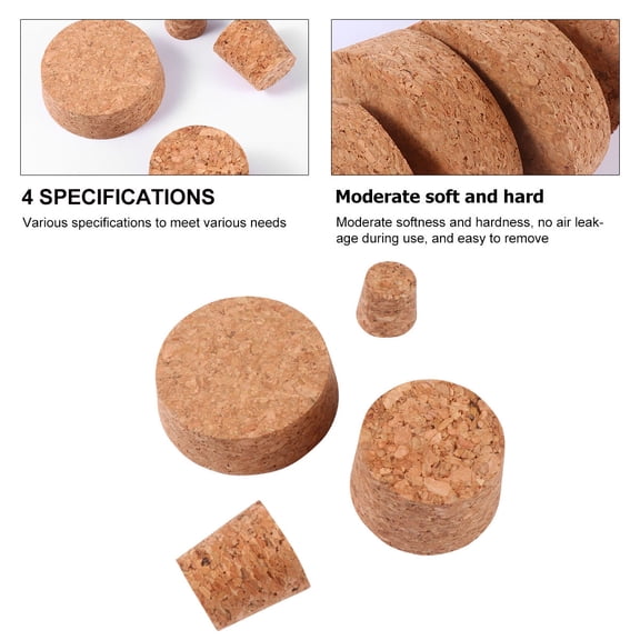 Milisten 30Pcs Tapered Cork Bottle Stoppers For Wine Preservation Home And Party Use