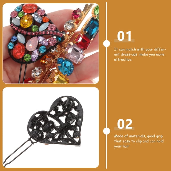 Milisten Pineapple Hairpin Set Assorted Colors Stylish Barrettes for Decoration 3Pcs
