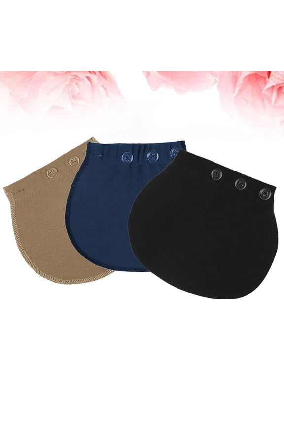 3pcs Elastic Waist Extenders Maternity Waist Extension Cotton Design for Pregnant Women