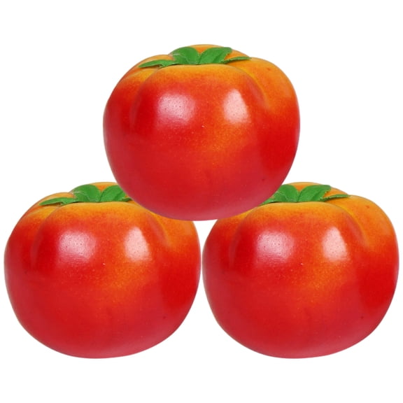 Milisten Set of 3 Realistic Foam Tomato Ornaments for Home Decor, Photography Props, and Display Accessories
