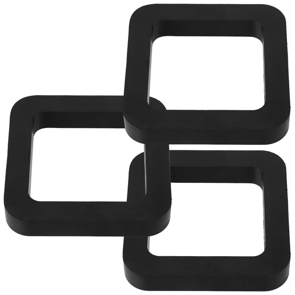 Milisten 3Pcs Trailer Hitch Cushion Rubber Pads Noise Absorbing Hitch Receiver Silence Pads Black