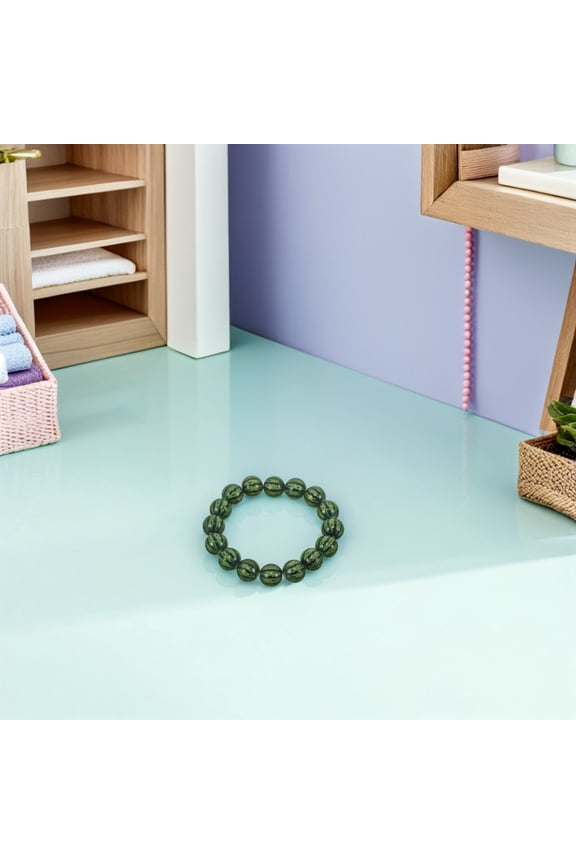 3Pcs Tropical Watermelon Bracelet Green Handmade Adjustable Beaded Friendship Jewelry