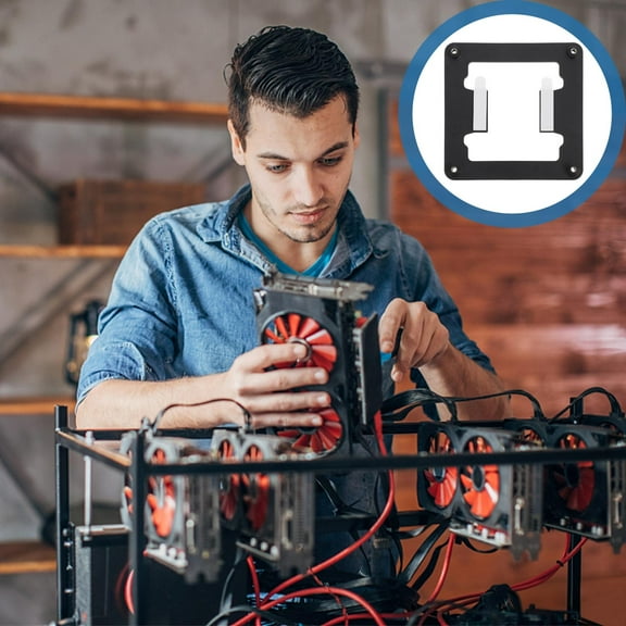 Milisten 3-Piece CPU Socket Mounting Bracket Set, High Impact ABS Material for Secure and Easy Installation