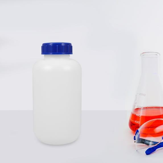 Milisten 3pcs Empty Bottles Reagent Bottles Sample Bottles Laboratory Liquid Containers  with Cap(1L)