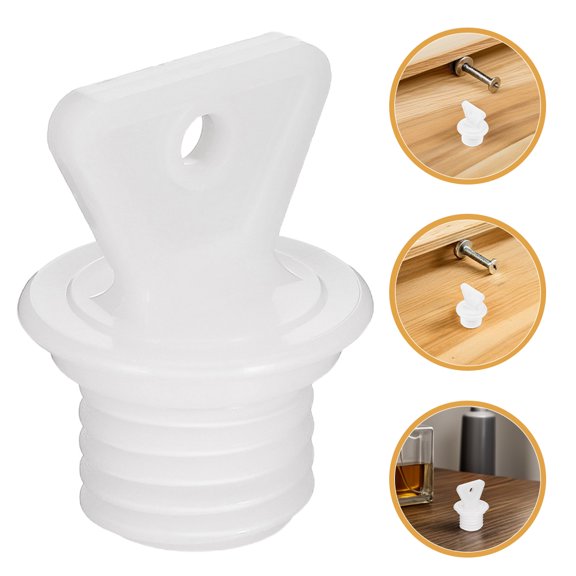 Milisten 3Pcs Portable White Hot Water Bottle Plug Leakproof Replacement Stopper