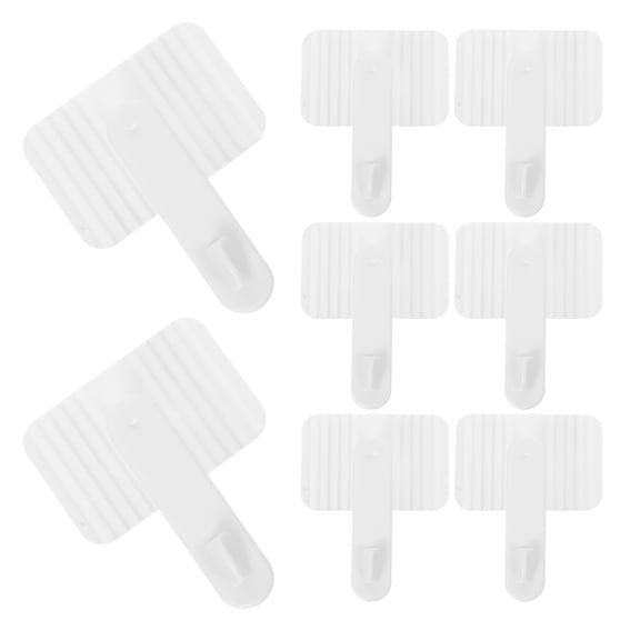 Milisten 4 Pairs White ABS Adjustable Air Deflector Clamps for Air Outlet Vent, Easy to Install and
