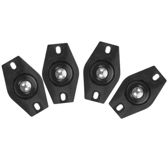 Milisten 4 Pcs Small Castor Wheels Black ABS Designed for Packing Boxes