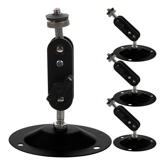 Milisten 4 Sets Camera Bracket Mounting Wall for Security Stand Black