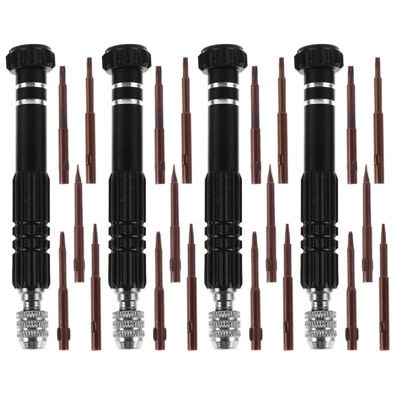 Milisten 4 Sets Universal Screwdriver Black Alloy For Home Use And Automotive Repairs