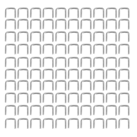 Milisten 4000pcs Type Aluminum Sausage Clips for Sealing Casings Silver