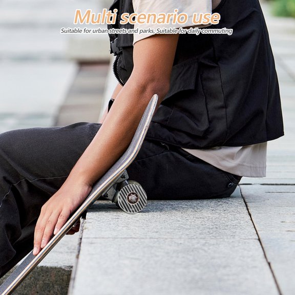 Milisten 4Pcs Skateboard Wheels Soft High Rebound Street Use Replacement