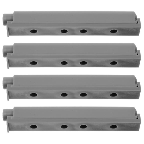 Milisten 4Pcs Abs Grey Door Damper for Wardrobe Doors Furniture Accessories Soft Closing Damper 3.5X0.4X0.4In