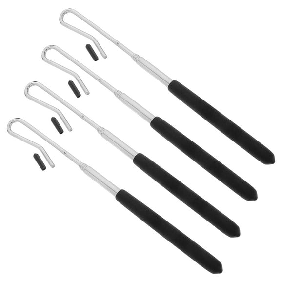 Milisten 4-Pack Adjustable Metal Puppet Arm Control Rods in Black for Ventriloquist and Hand Puppet Manipulation