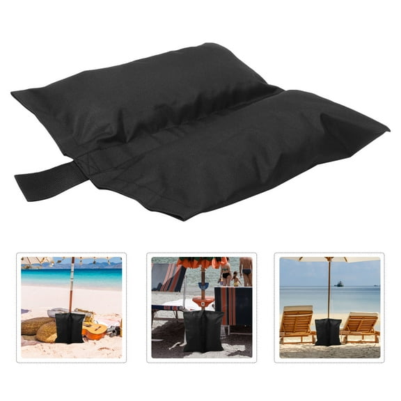 Milisten Tent Weight 4Pcs Black Oxford Cloth Waterproof Weight Bag for Camping