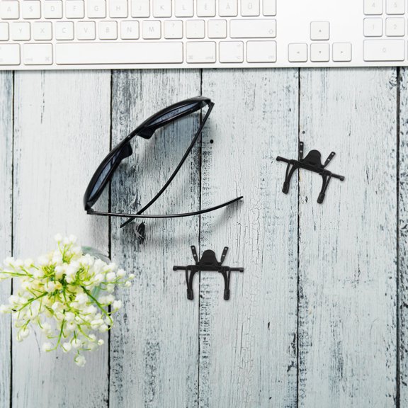 Milisten 4Pcs Clip on Sunglasses Clips Black Polarized Lens Holders Easy Fit for Outdoor Use