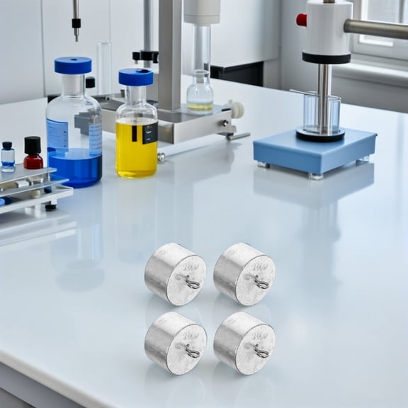 Milisten 4Pcs Calibration Weight Kit Metal Laboratory Balance Weights with Hooks
