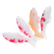 Milisten 4Pcs Durable Artificial Floating Koi Fish for Aquarium and Pond Decor Water Resistant Plastic