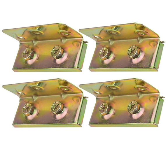 Milisten 4Pcs Heavy Duty Bed Rail Brackets for Wood Frames, Strong Support and Metal Construction