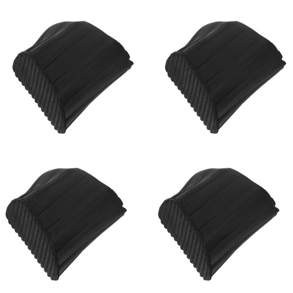 Milisten 4-Pack Ladder Standoff Rubber End Caps Black Non- Pads for Home and Outdoor Use
