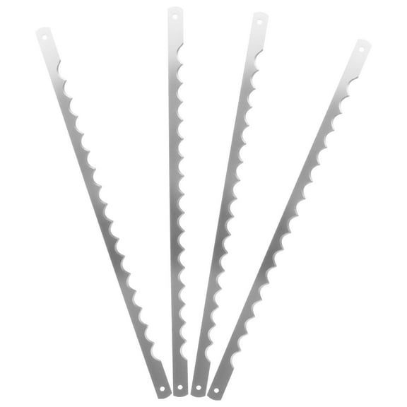 Milisten 4Pcs Metal Bread Slicer Blades Replacement with Serrated Edges for Toast Cutting