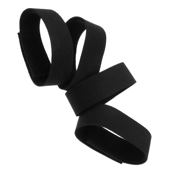 Milisten 4-Pack Outdoor Elastic Leg Garter Straps with Self-Adhesive, Black Material for Secure Fit