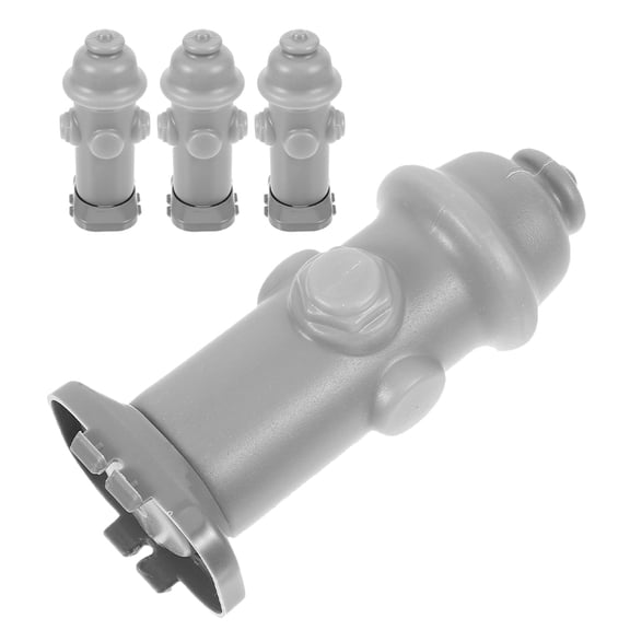 Milisten 4Pcs Plastic Dog Potty Tray Column Grey Easy Clean Indoor Training Post