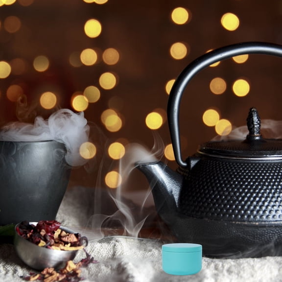 Milisten 4-Pack Small Tinplate Tea Storage Boxes Assorted Colors Sealed Containers Easy to Clean for Travel and Home Use