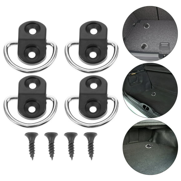 Milisten 4Pcs Universal Design Tie Down Anchors for Car Owners Luggage Transportation