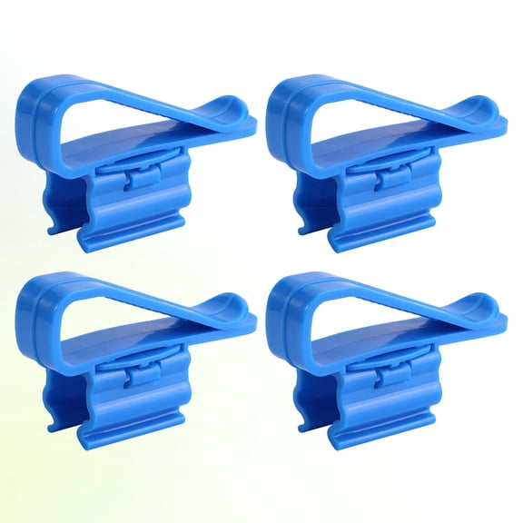 Milisten 4pcs Aquarium Water Pipe Holding Clamp Plastic Blue Fish Tank Supplies