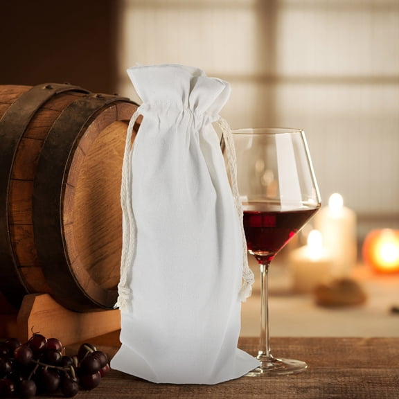 Milisten Wine Bags Linen for Banquet 4Pcs 14X6.5in