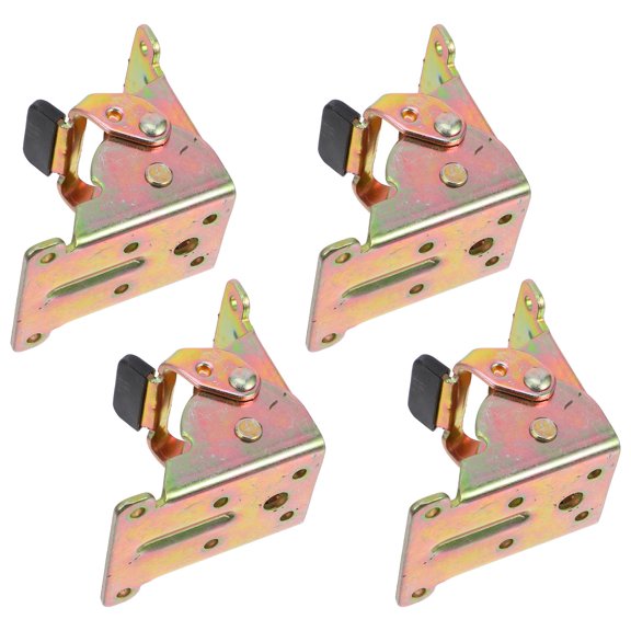 Milisten Hidden Hinge Furniture Hinges Golden Color Zinc 4pcs