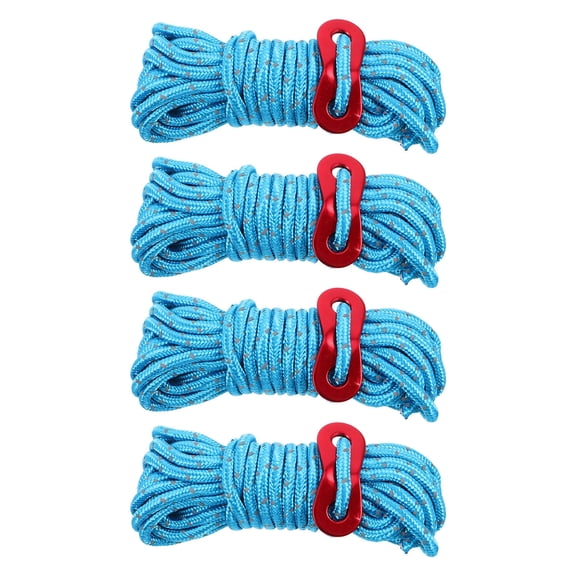 Milisten 4pcs Heavy Duty Rope for Climbing with Reflective Feature for Outdoor Activities