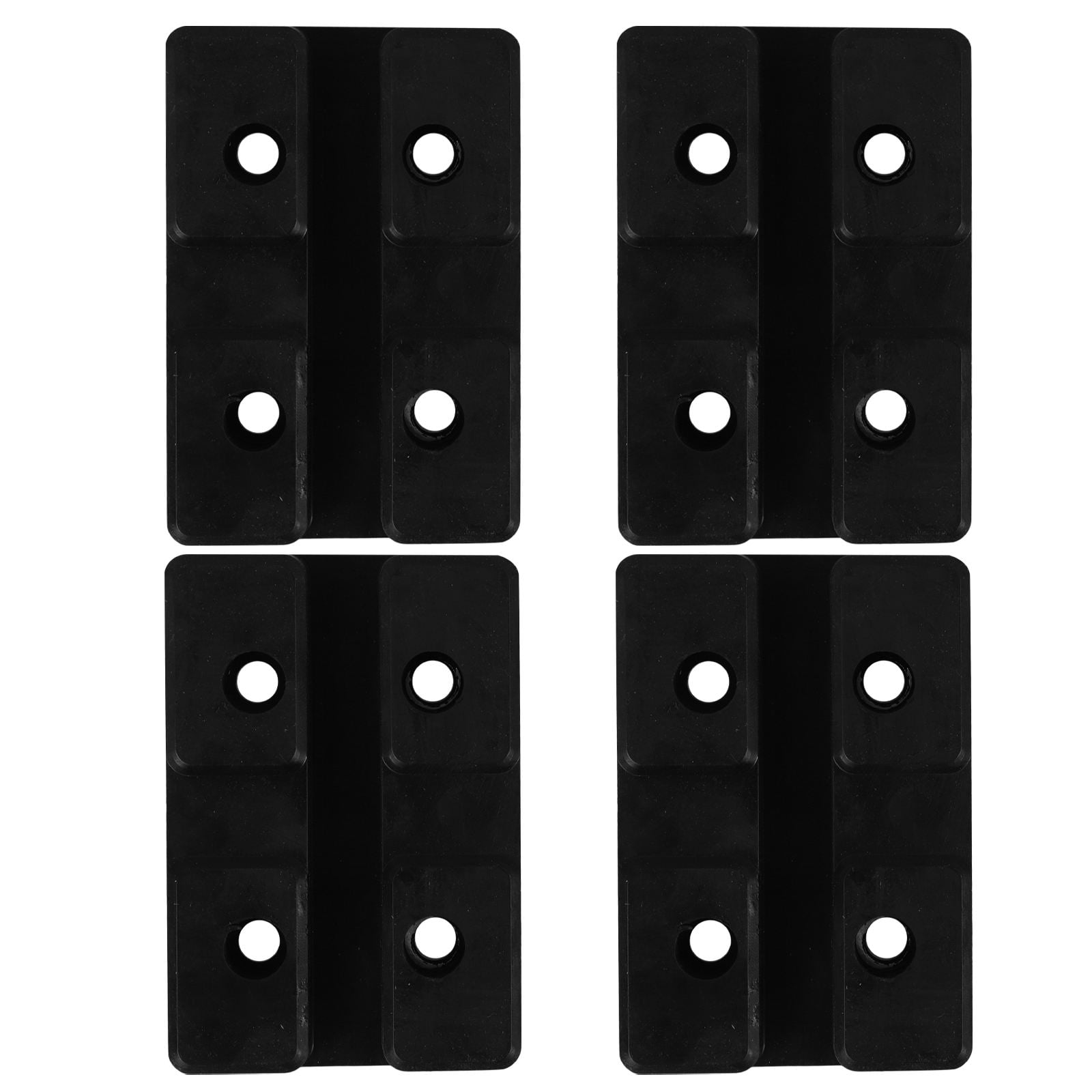 Milisten 4Pcs Black Rubber Jack Pads for Floor Jack Stand Pads Protecting Vehicle Pinch Welds