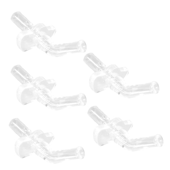 Milisten 5Pcs Silicone Bottle Tip Straw Accessories Transparent Reusable Nozzle Replacement