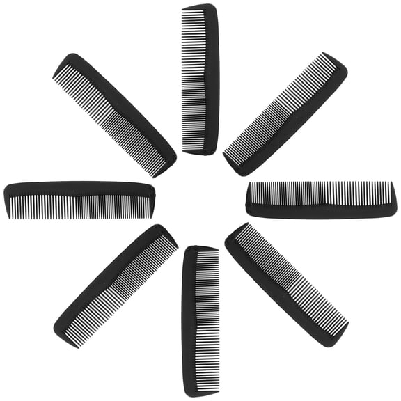 Milisten Small Hair Combs Mini Comb Black PP 50Pcs Prevention