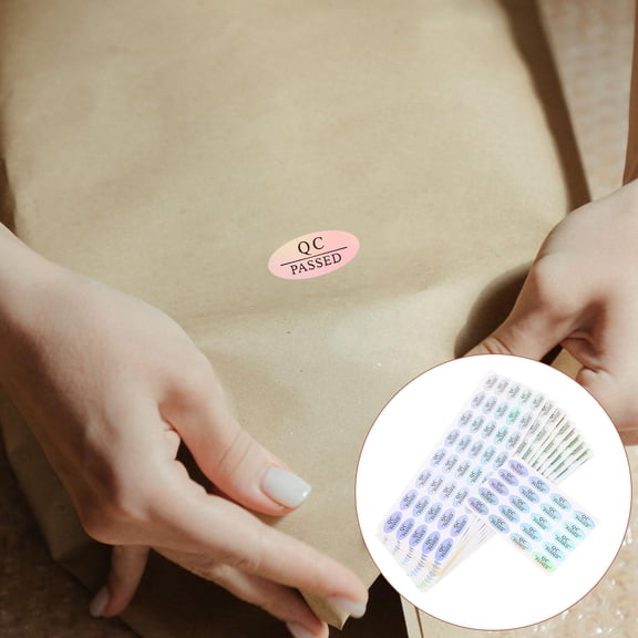 Milisten 500Pcs Clear Print Quality Inspection Labels Waterproof PVC Status Tags for Warehouse Supplies