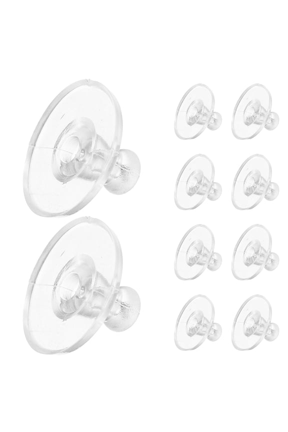 500Pcs Transparent Silicone Earring Backs Durable Locking Stoppers for Pierced Earrings Use