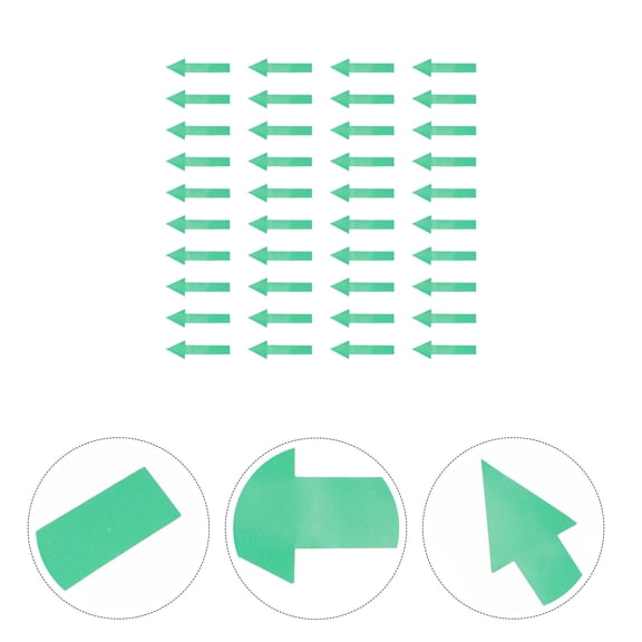 Milisten 50Pcs Green Arrowhead Stickers Label Decals Convenient Direction Markers