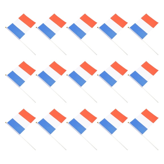 Milisten National Flags Multi ABS Polyester Hand Waving Flags for Cheering