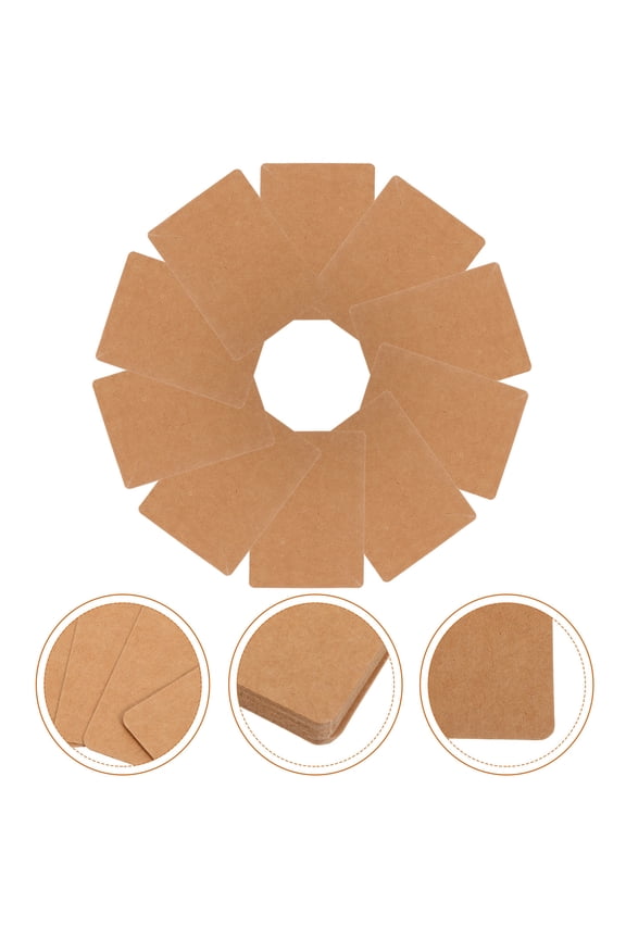 50Pcs Kraft Paper Earring Display Cards with Blank Space for Logo Price Ideal for Stores