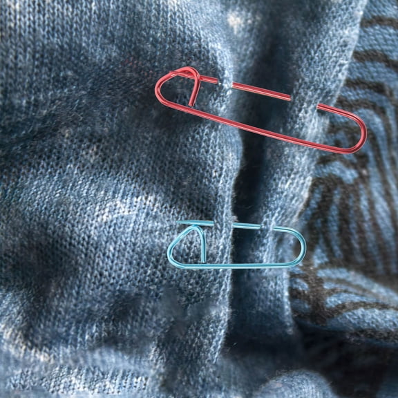 Milisten 50Pcs Large Safety Pin Accessory for Knitting Needles Stoppers Beginners and Skilled Knitters