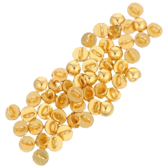 Milisten 50Pcs Metal Half Dome Mushroom Buttons with Antique Bronze Look for DIY Sewing and Crafting