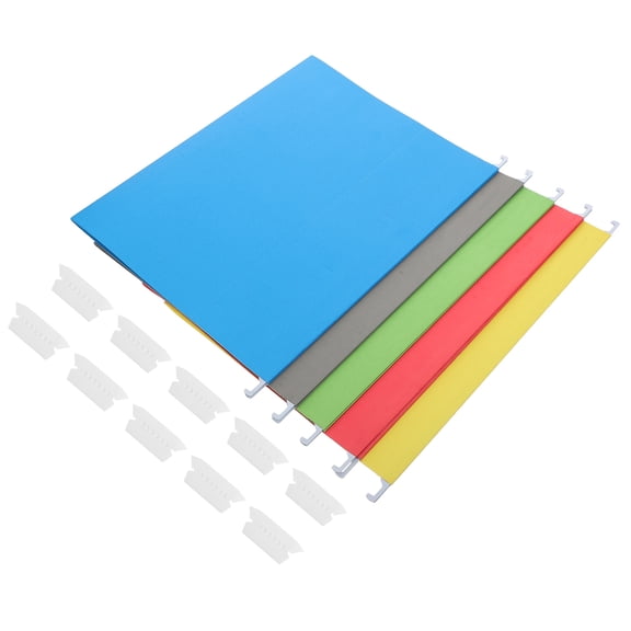 Milisten 5Pcs A4 Suspension File Folders Paper Documents Organizer for Office Home