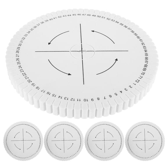 Milisten 5Pcs White Bracelet Weaving Board DIY Braiding Tool for Handmade Friendship Bracelets