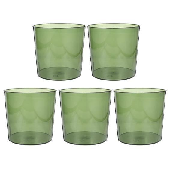 Milisten 5Pcs Olive Green Flower Bucket Container for Flower Arrangement and Storage Use