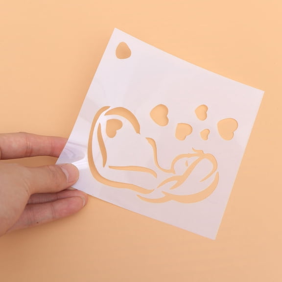Milisten 5Pcs Transparent Pet Dessert Mold Pregnant Mother Shape for Baking Cookies Chocolates and More