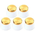 thumbnail image 1 of Milisten Guitar Tone Volume Control Knobs White Plastic 5Pcs 0.77X0.77X0.63In, 1 of 8