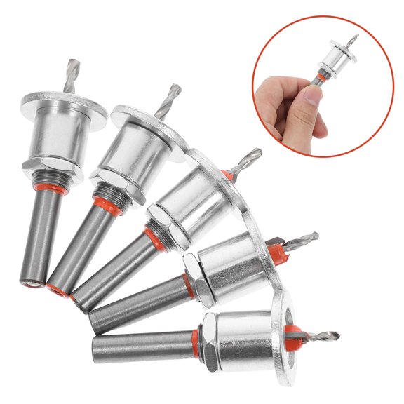 Milisten 5pcs Countersink Drill Bit Carbide For Adjustable Depth Control In Woodworking Tools Assorted Color